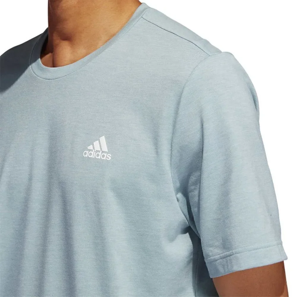 NEW! Adidas Men's Lightweight Melange Short Sleeve Tee - Picture 4 of 16